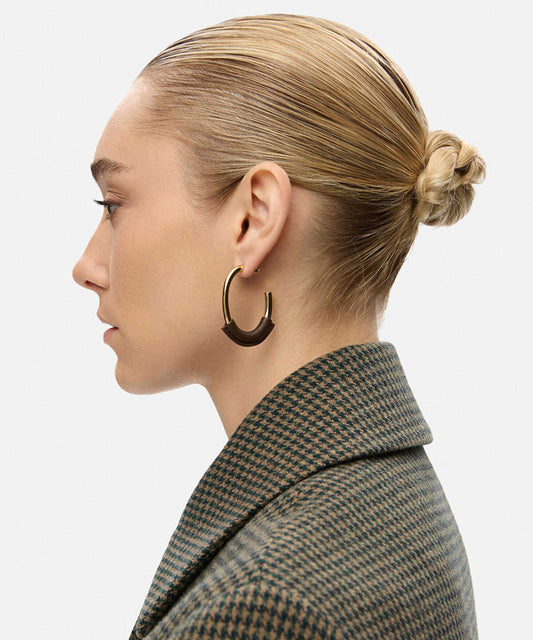 Contrast Hoop Earrings