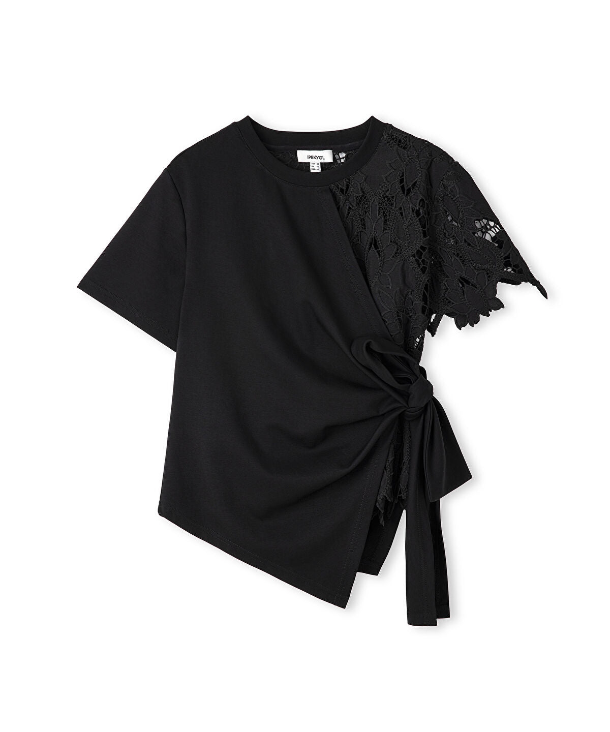 Zoomed Mixed Asymmetric T-Shirt 