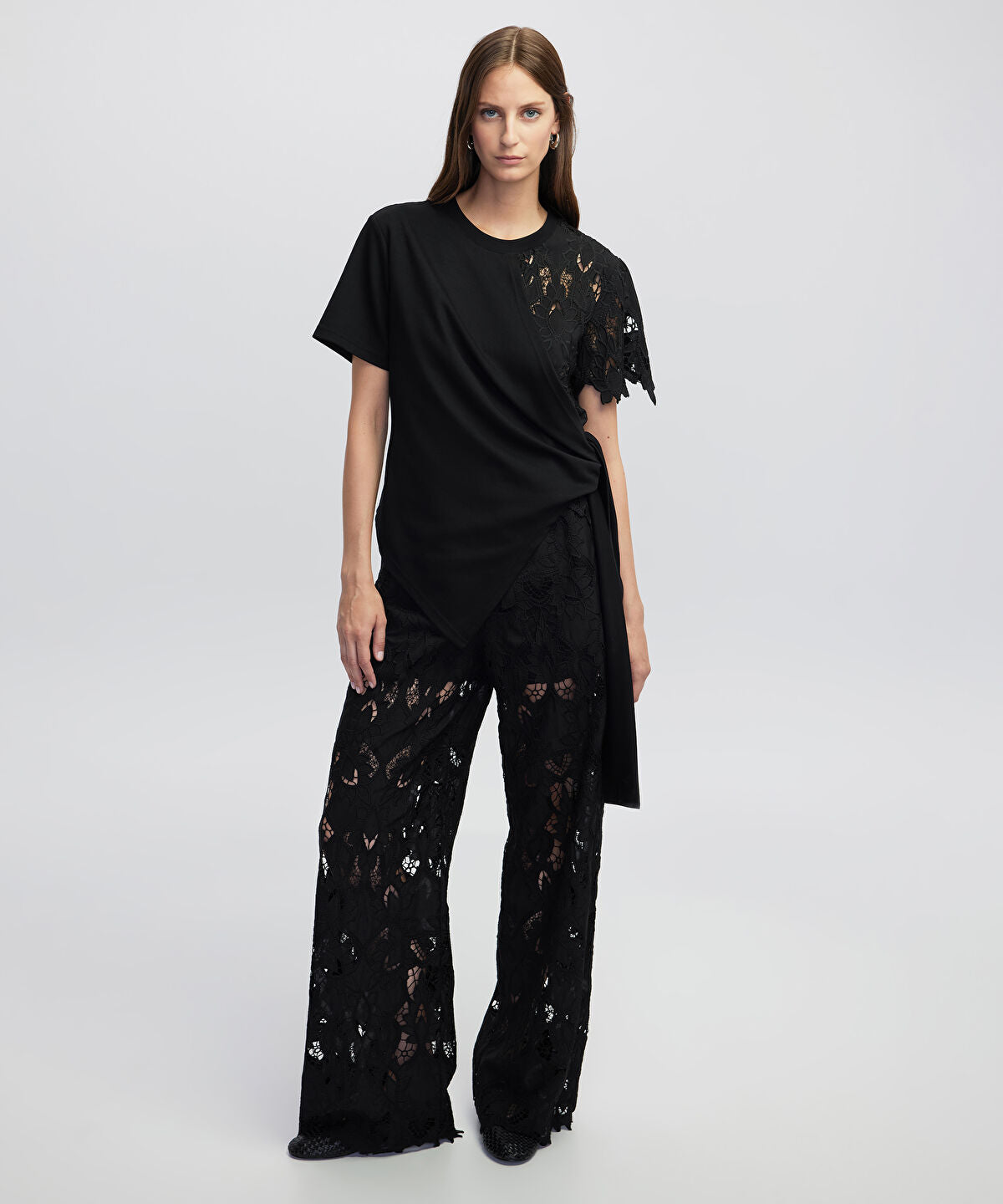 Mixed Asymmetric T-Shirt 