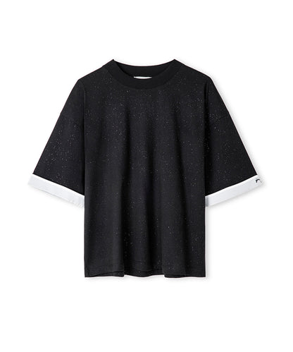 Embroidered Color-Block T-Shirt