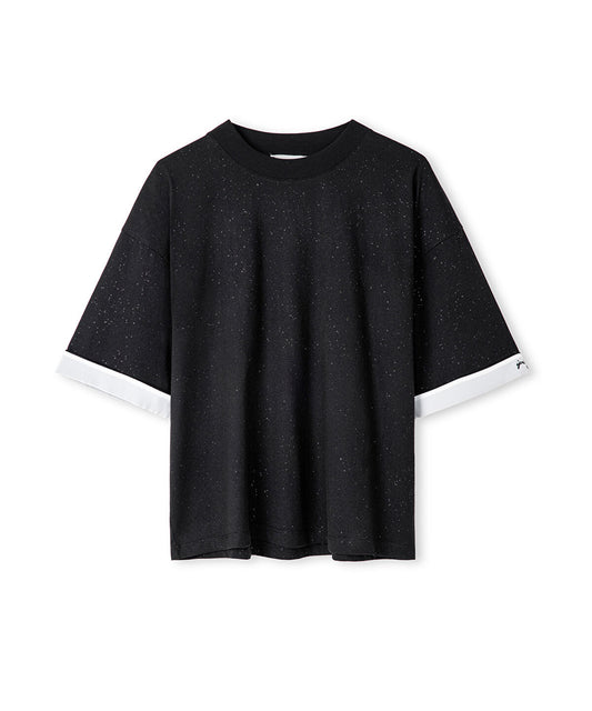 Embroidered Color-Block T-Shirt