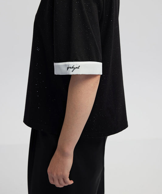 Embroidered Color-Block T-Shirt