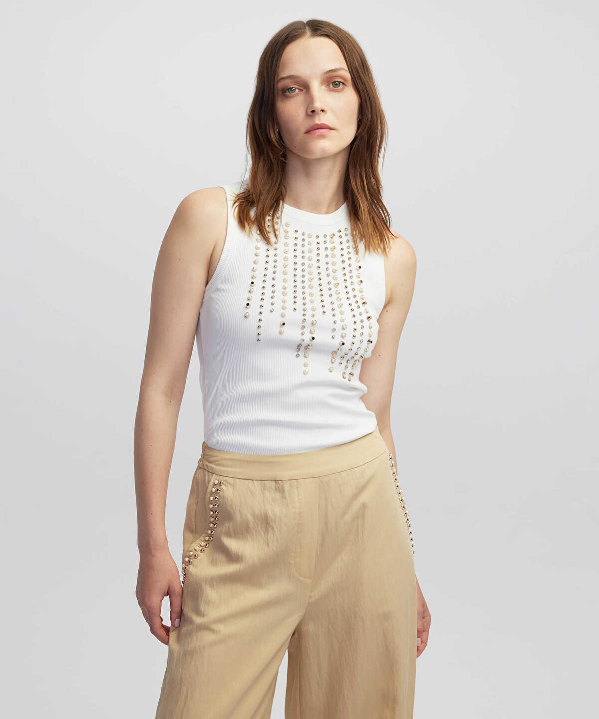Embellished Tank Top