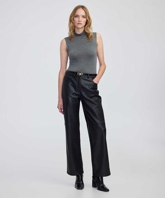 High-Neck Basic T-Shirt