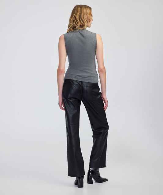 High-Neck Basic T-Shirt