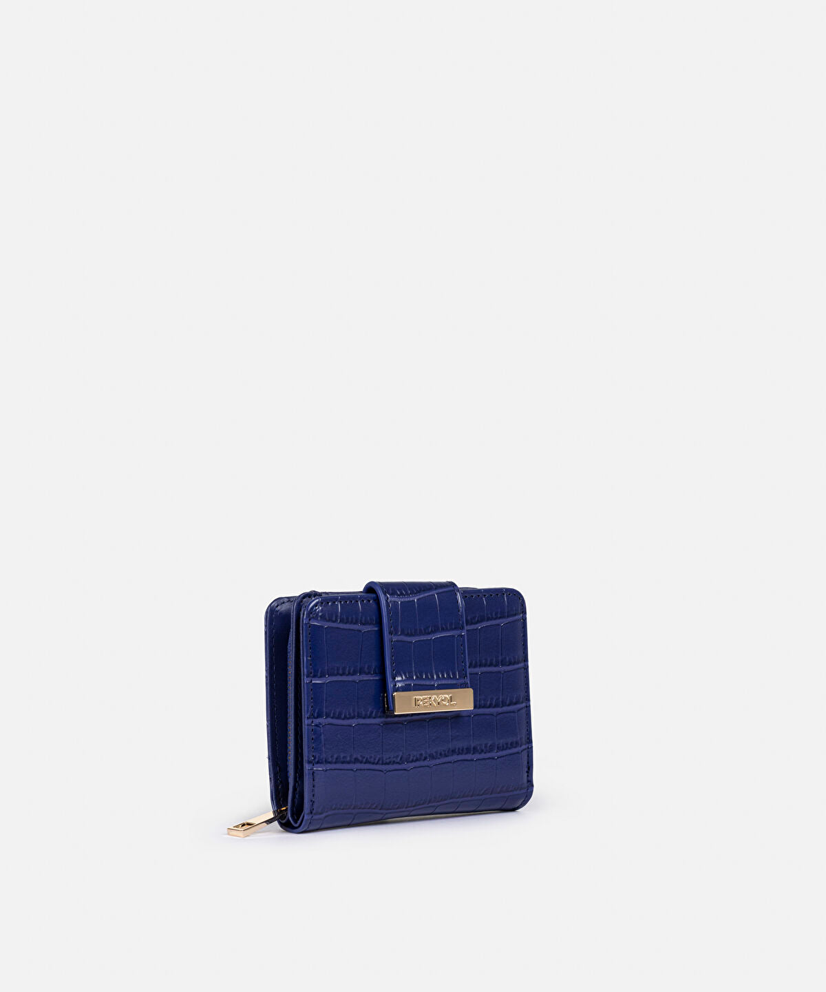 Zoomed Croc-Effect Wallet