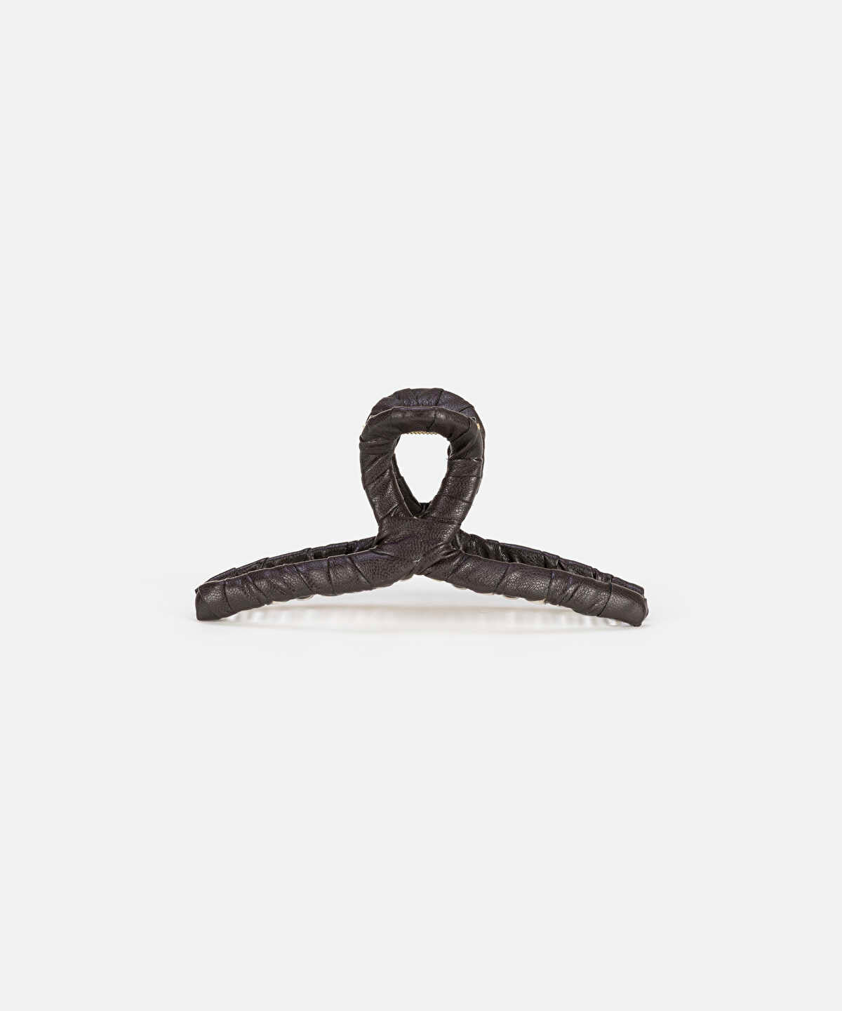 Leather-Effect Hair Clip