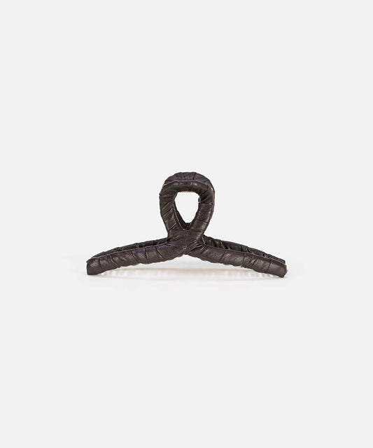 Leather-Effect Hair Clip