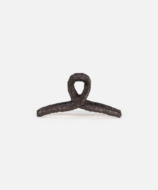 Leather-Effect Hair Clip