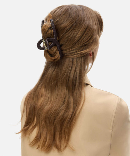 Leather-Effect Hair Clip