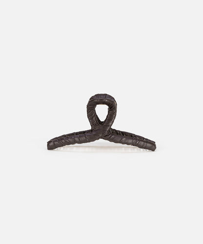 Leather-Effect Hair Clip