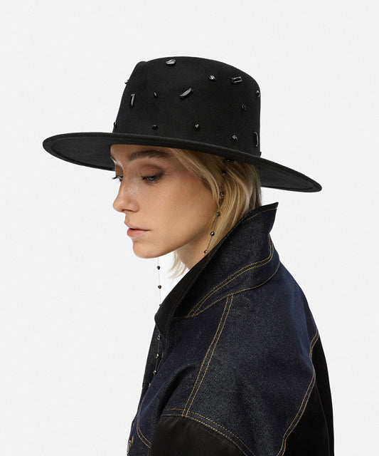 Embroidered Wool Hat