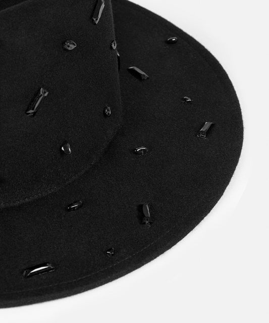 Embroidered Wool Hat