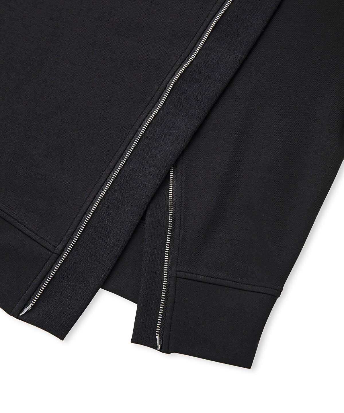 Zoomed Sweatshirt with Asymmetric Zipper