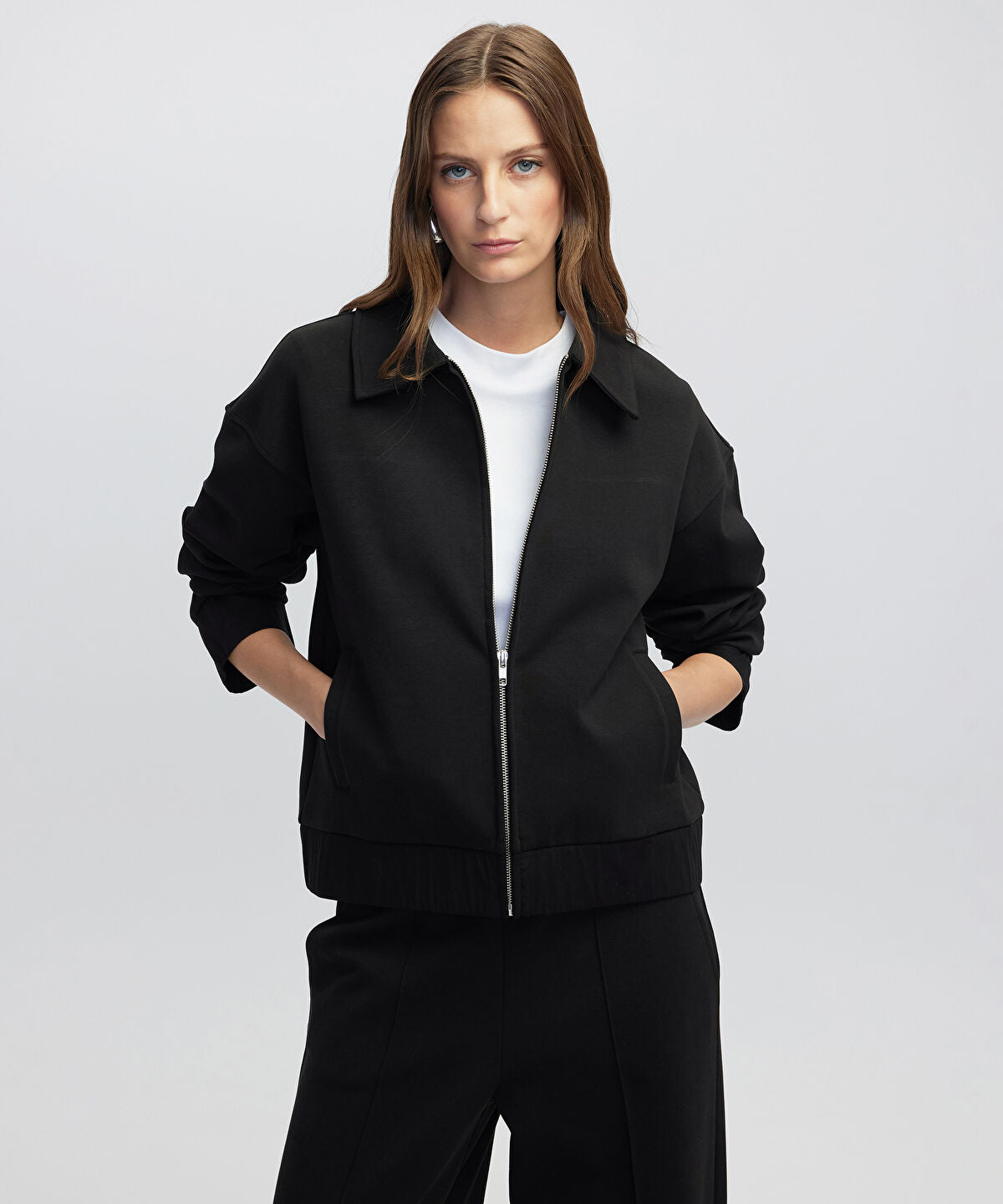 Zoomed Zip-Up Sweatshirt