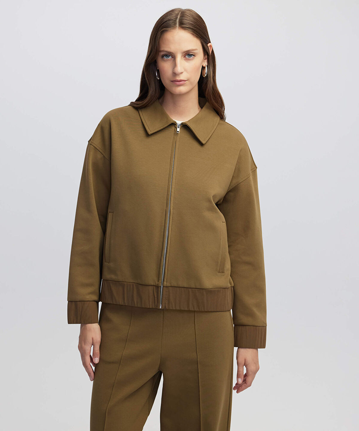 Zoomed Zip-Up Sweatshirt