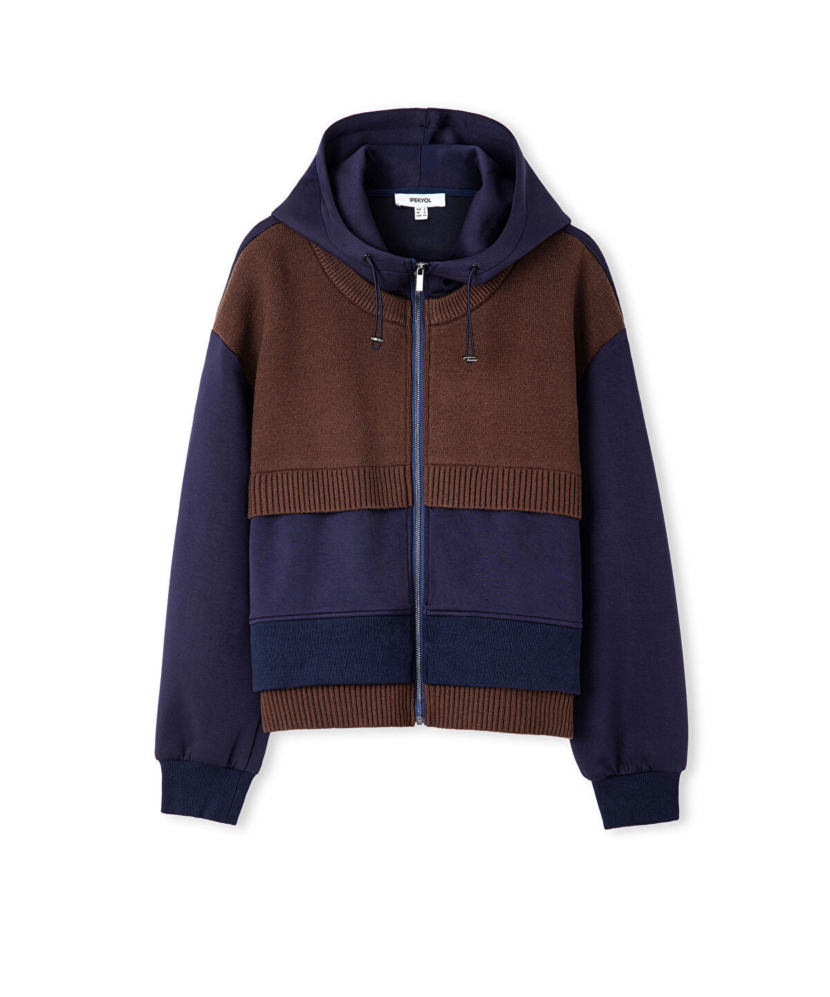 Zoomed Mixed Hooded Sweatshirt