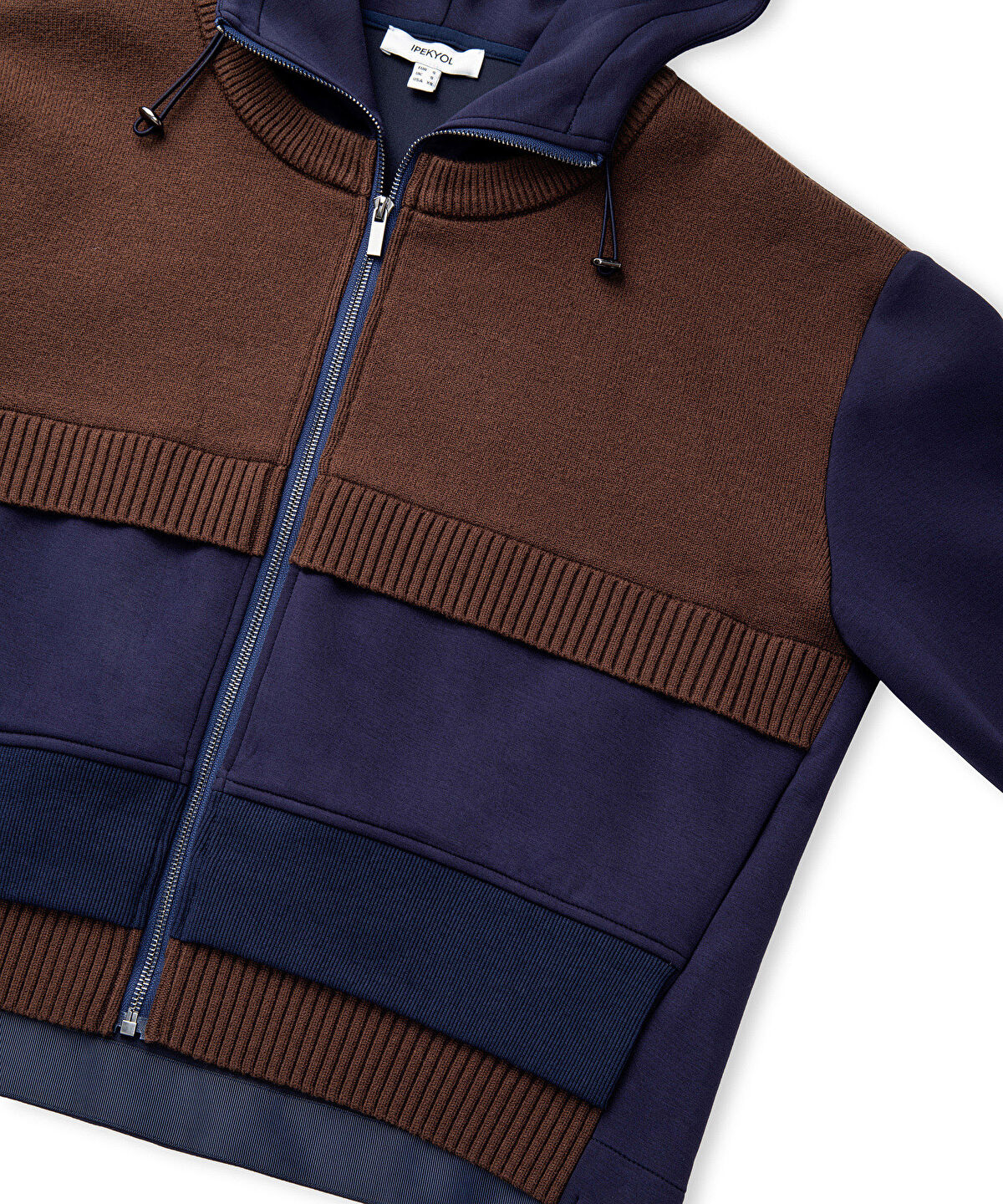 Zoomed Mixed Hooded Sweatshirt