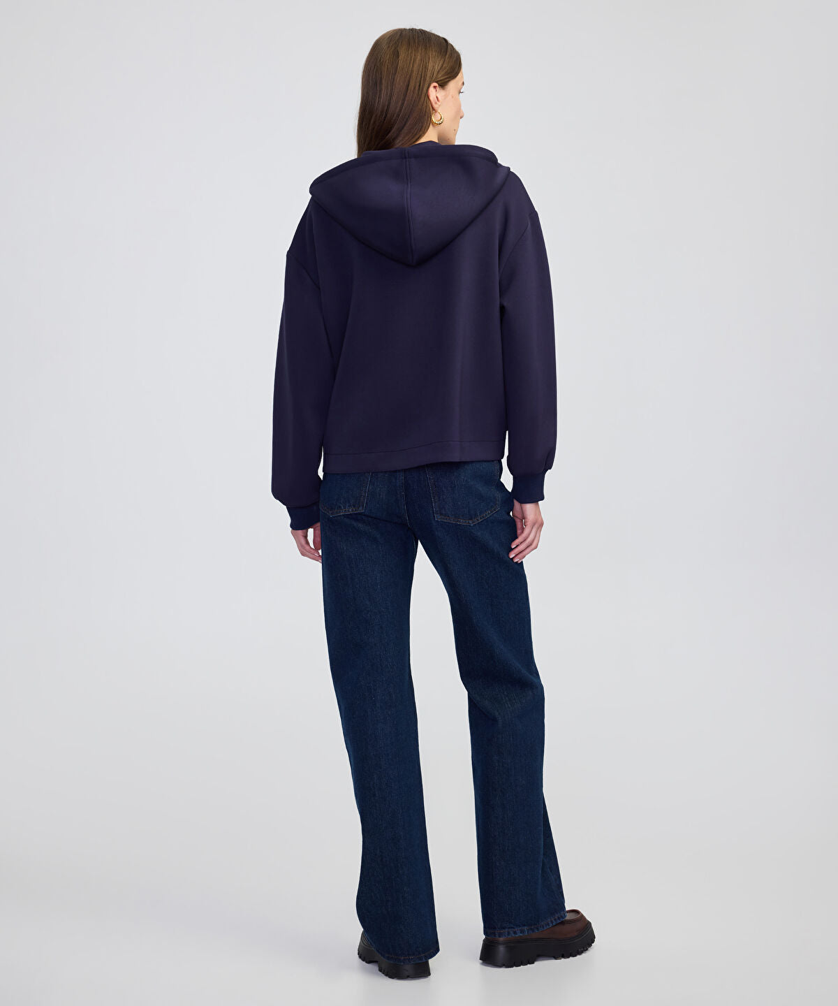 Zoomed Mixed Hooded Sweatshirt