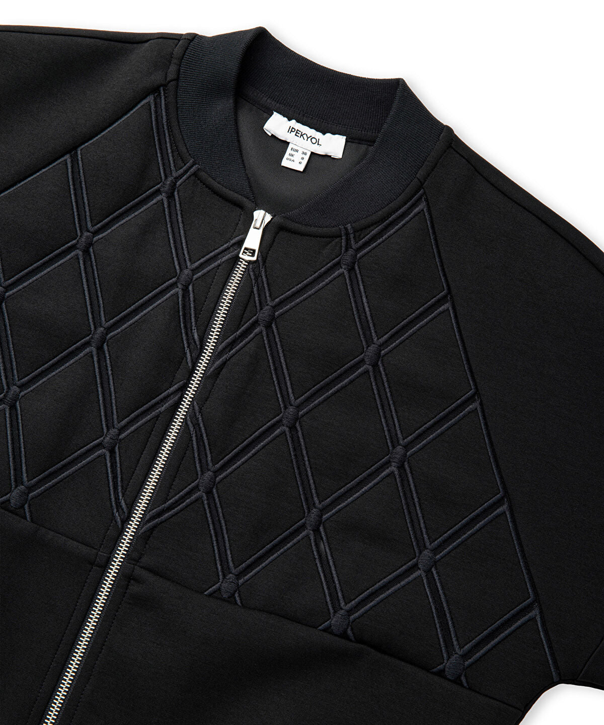 Zoomed Embroidered Zip-Up Sweatshirt