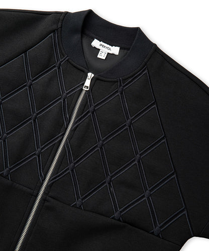 Embroidered Zip-Up Sweatshirt