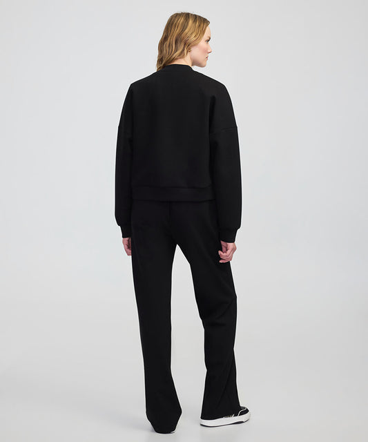 Embroidered Zip-Up Sweatshirt