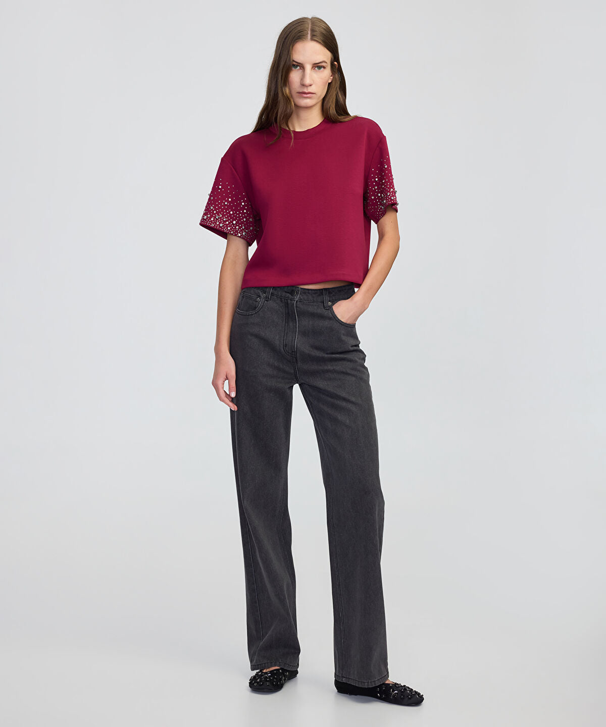 Zoomed Embellished Sweatshirt