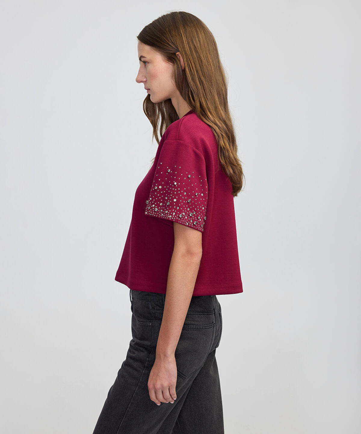 Zoomed Embellished Sweatshirt