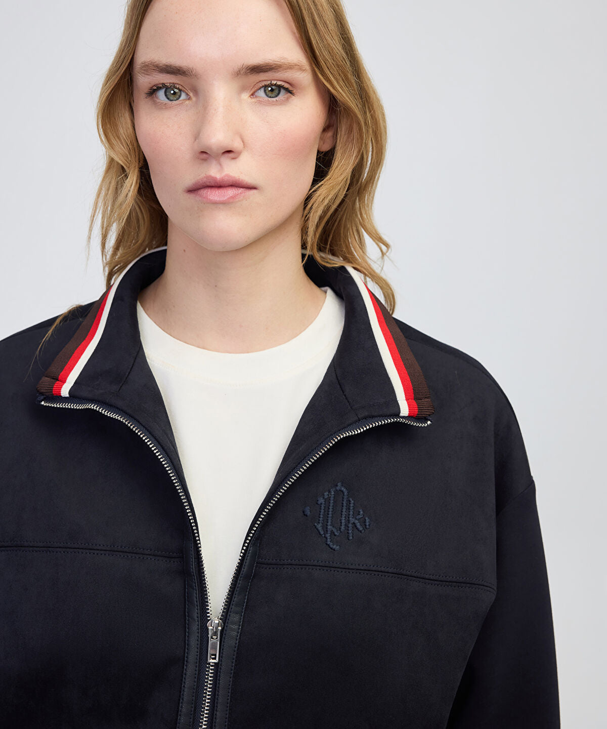 3D Monogram Embroidered Sweatshirt
