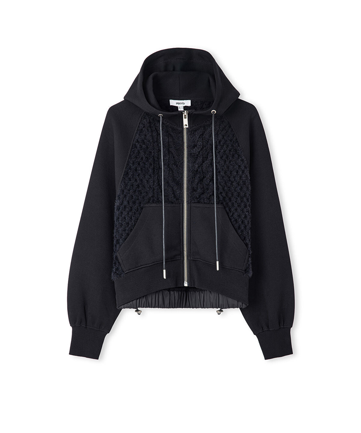 Adjustable Waist Mixed Sweatshirt