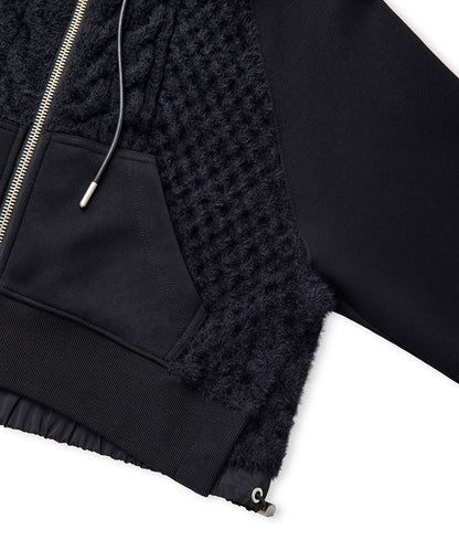 Adjustable Waist Mixed Sweatshirt
