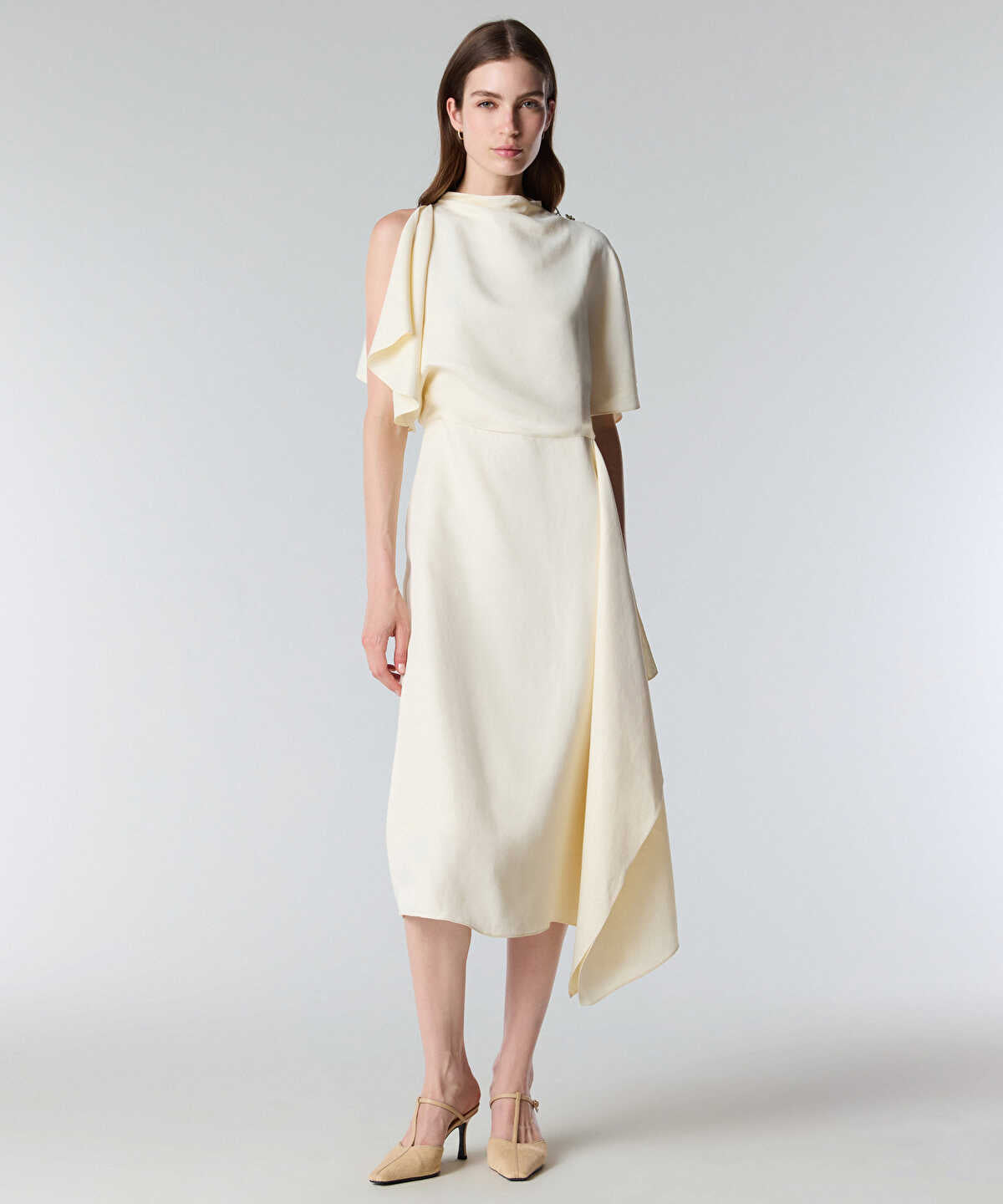 Embellished Asymmetric Dress