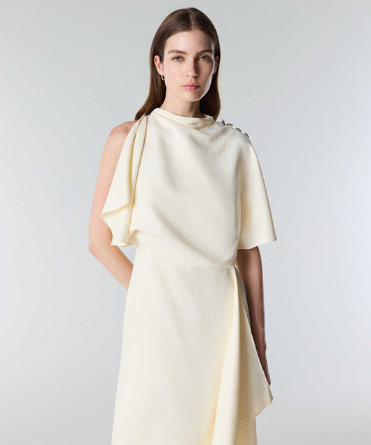 Embellished Asymmetric Dress