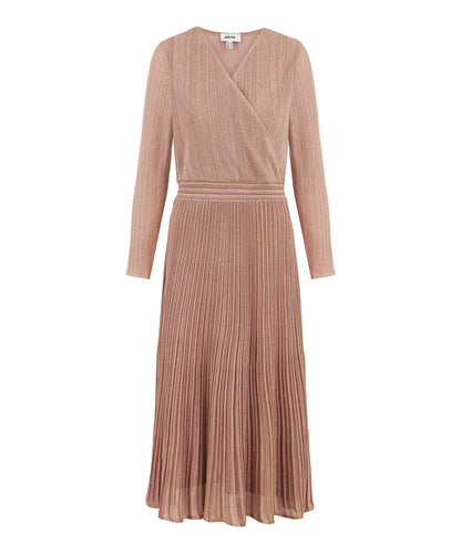 Lurex Knit Wrap Dress