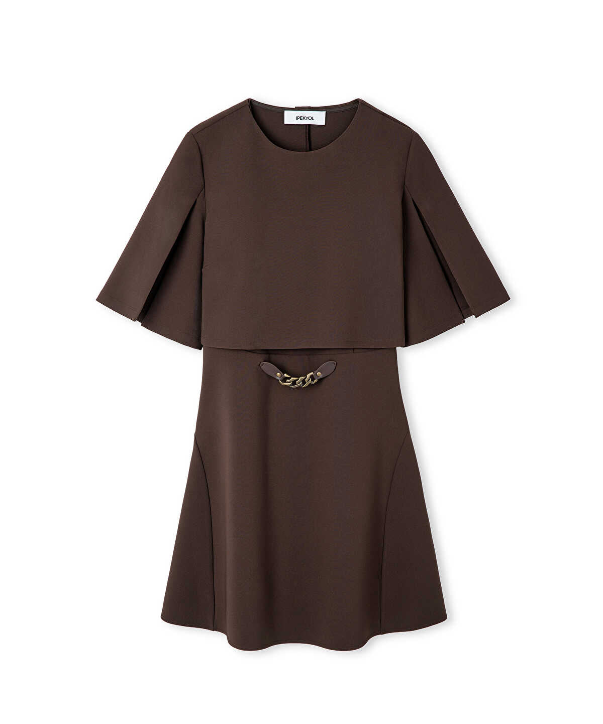 Zoomed Two-Piece Dress With Chain Belt