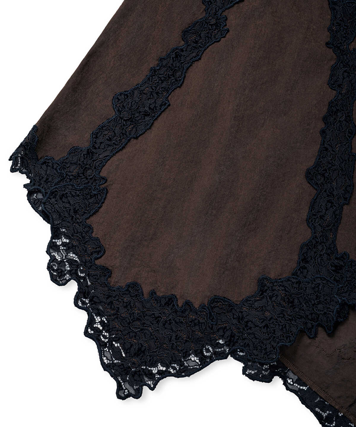 Lace-Trim V-Neck Dress