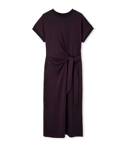 Tie-Waist Jersey Dress