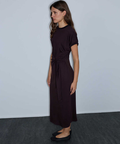 Tie-Waist Jersey Dress