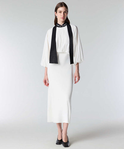 Two-Piece Effect Midi Dress