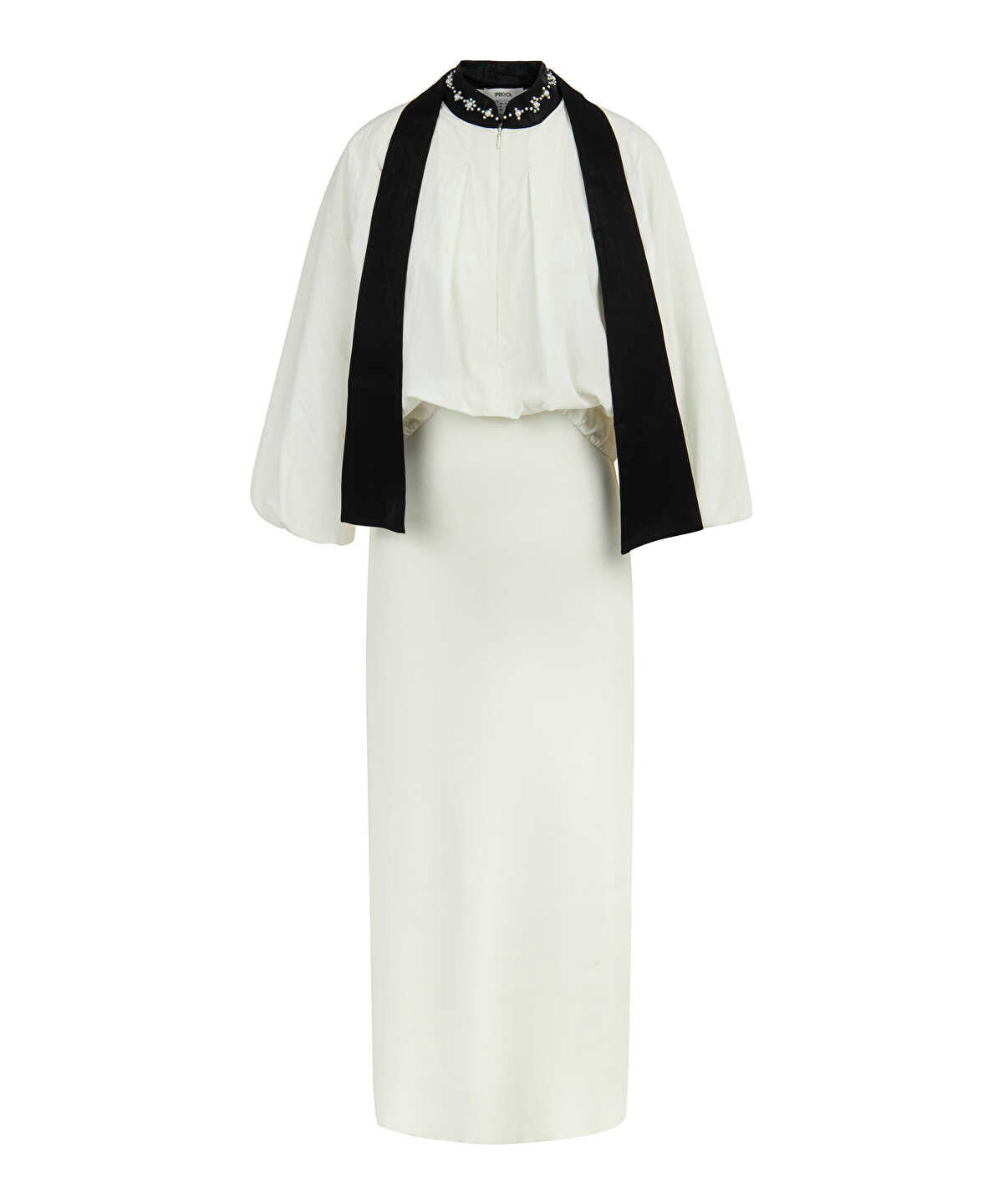 Two-Piece Effect Midi Dress