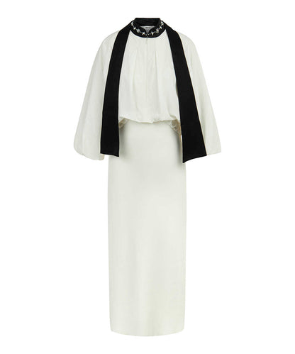 Two-Piece Effect Midi Dress