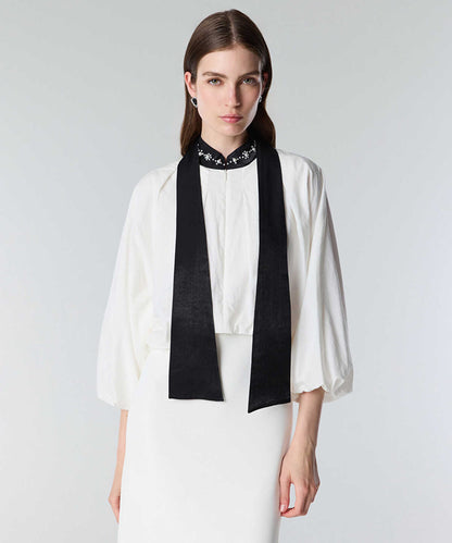 Two-Piece Effect Midi Dress