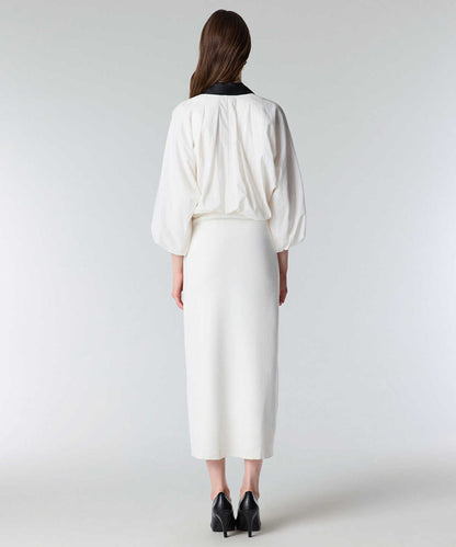Two-Piece Effect Midi Dress
