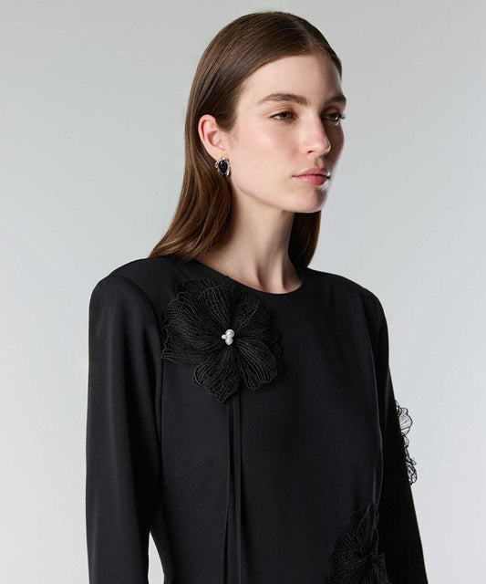 Floral Applique Dress