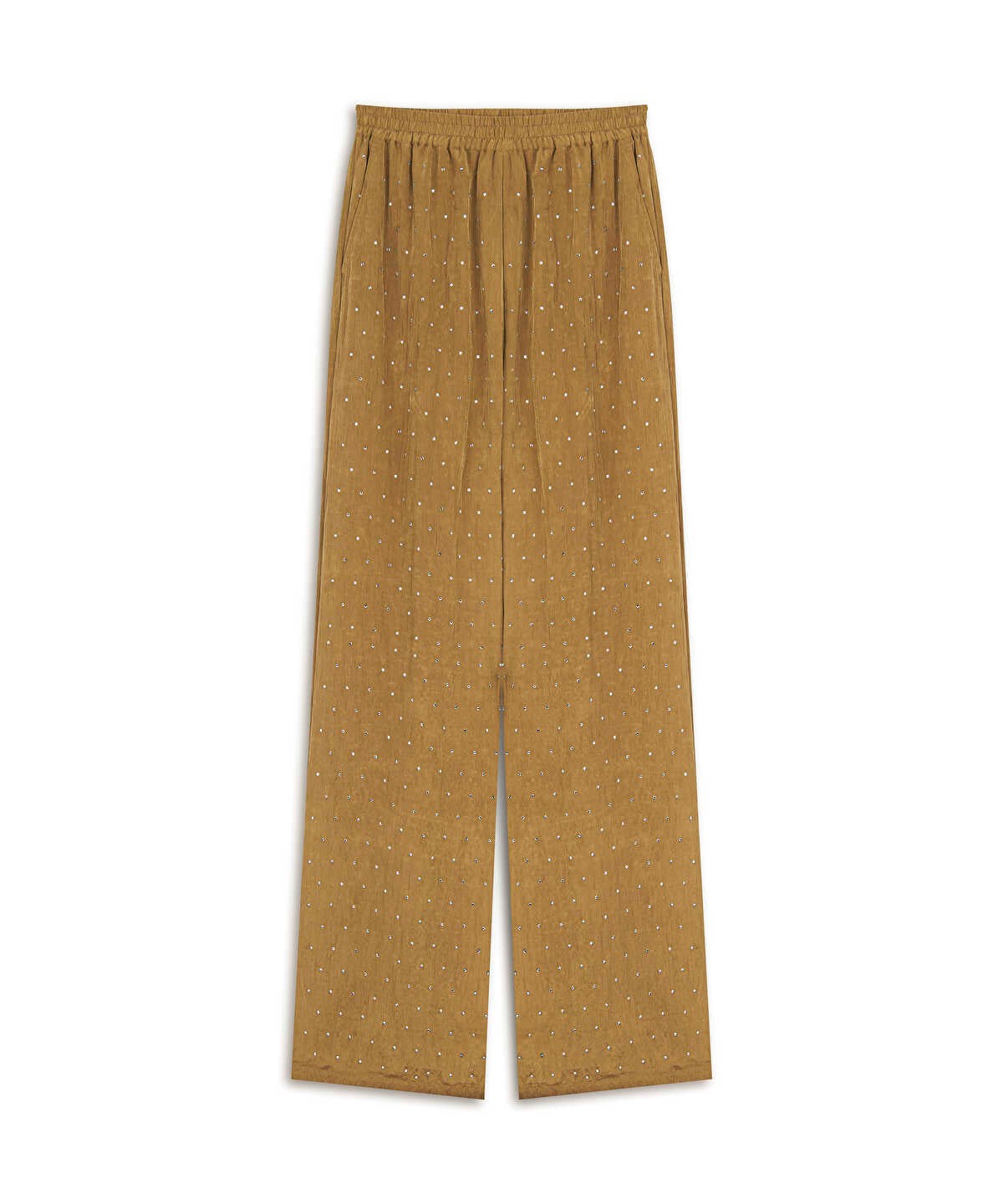 Zoomed Rhinestone Embellished Trousers