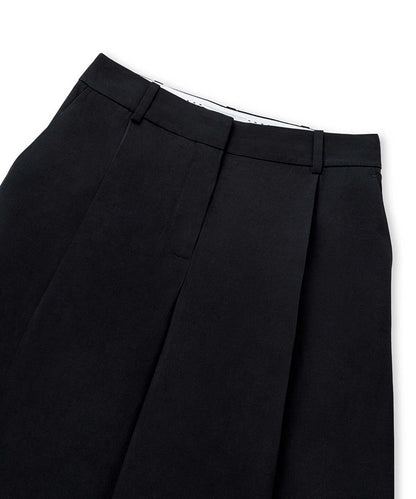 Wool-Blend Wide-Leg Trousers