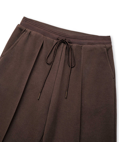 Contrast-Waist Drawstring Trousers