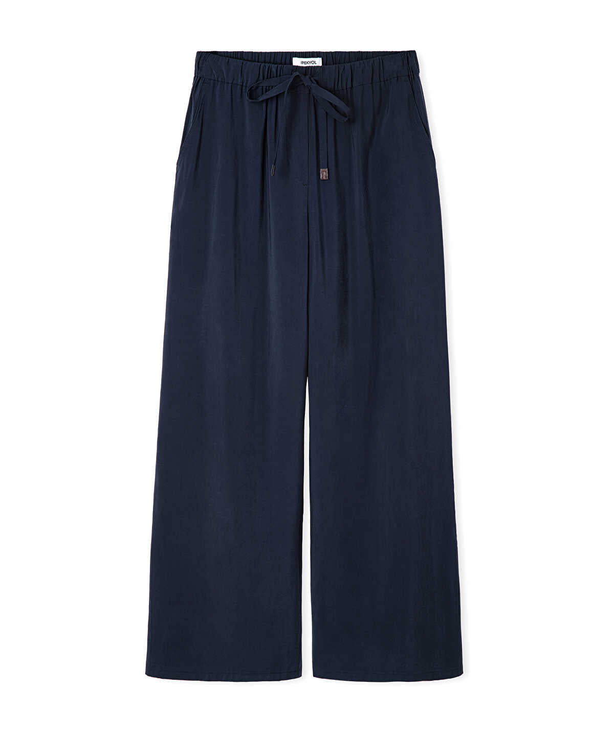 Zoomed Elastic-Waist Wide-Leg Trousers