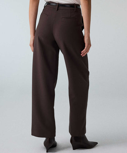 Belted Barrel Trousers