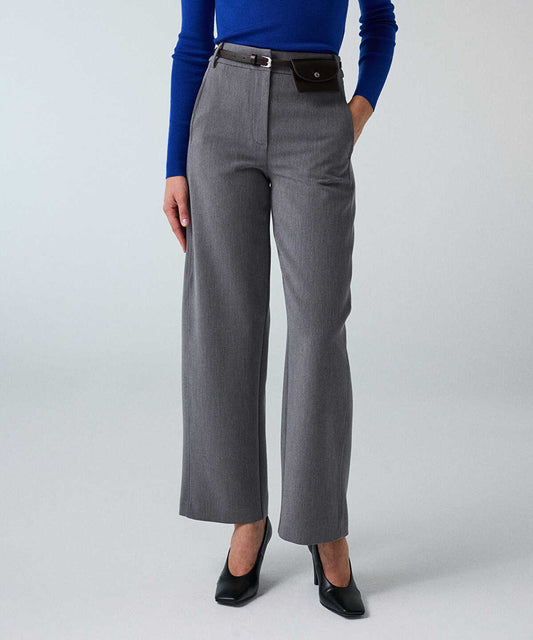 Belted Barrel Trousers